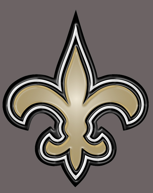 New Orleans Saints Plastic Effect Logo vinyl decal